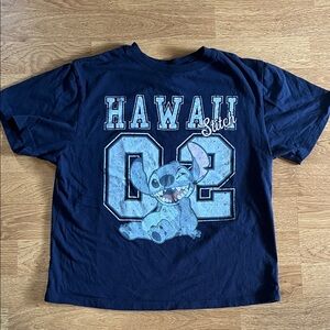 Hawaii Stitch T-Shirt - Navy Blue